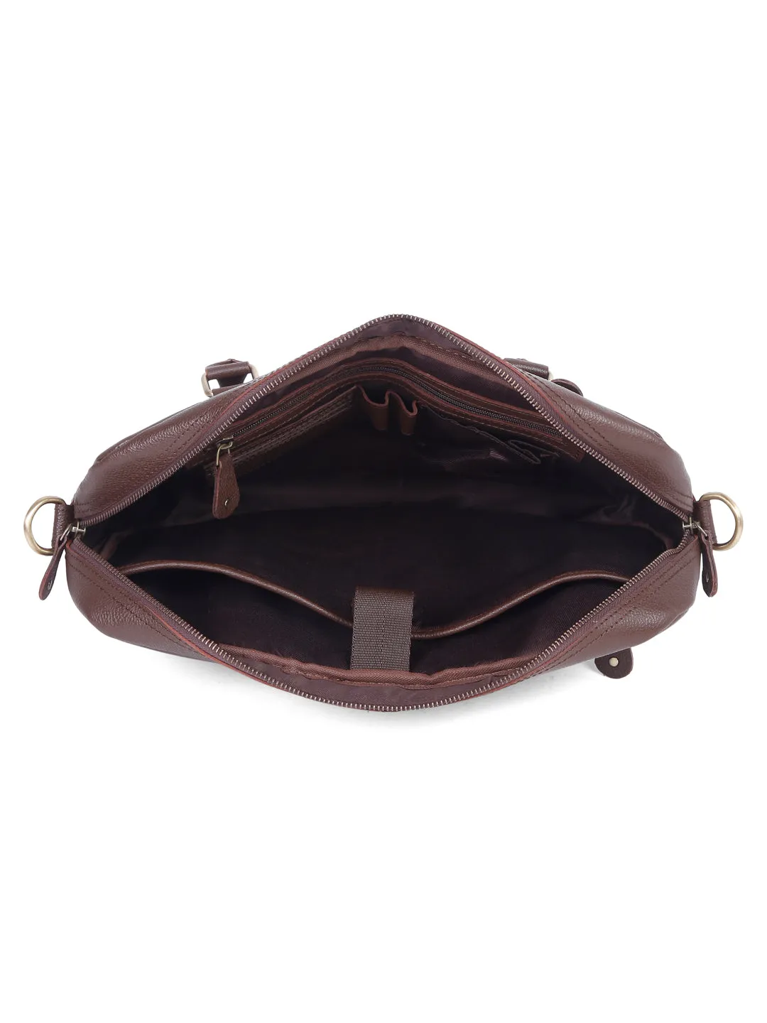 Teakwood Leather Brown Medium Laptop Bag