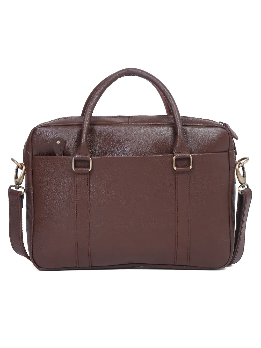Teakwood Leather Brown Medium Laptop Bag
