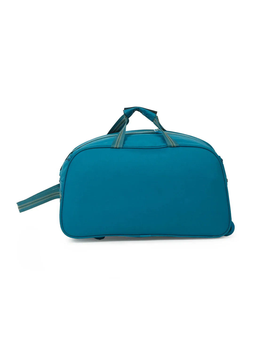 Teakwood Leather Teal Printed Small Duffle Bag