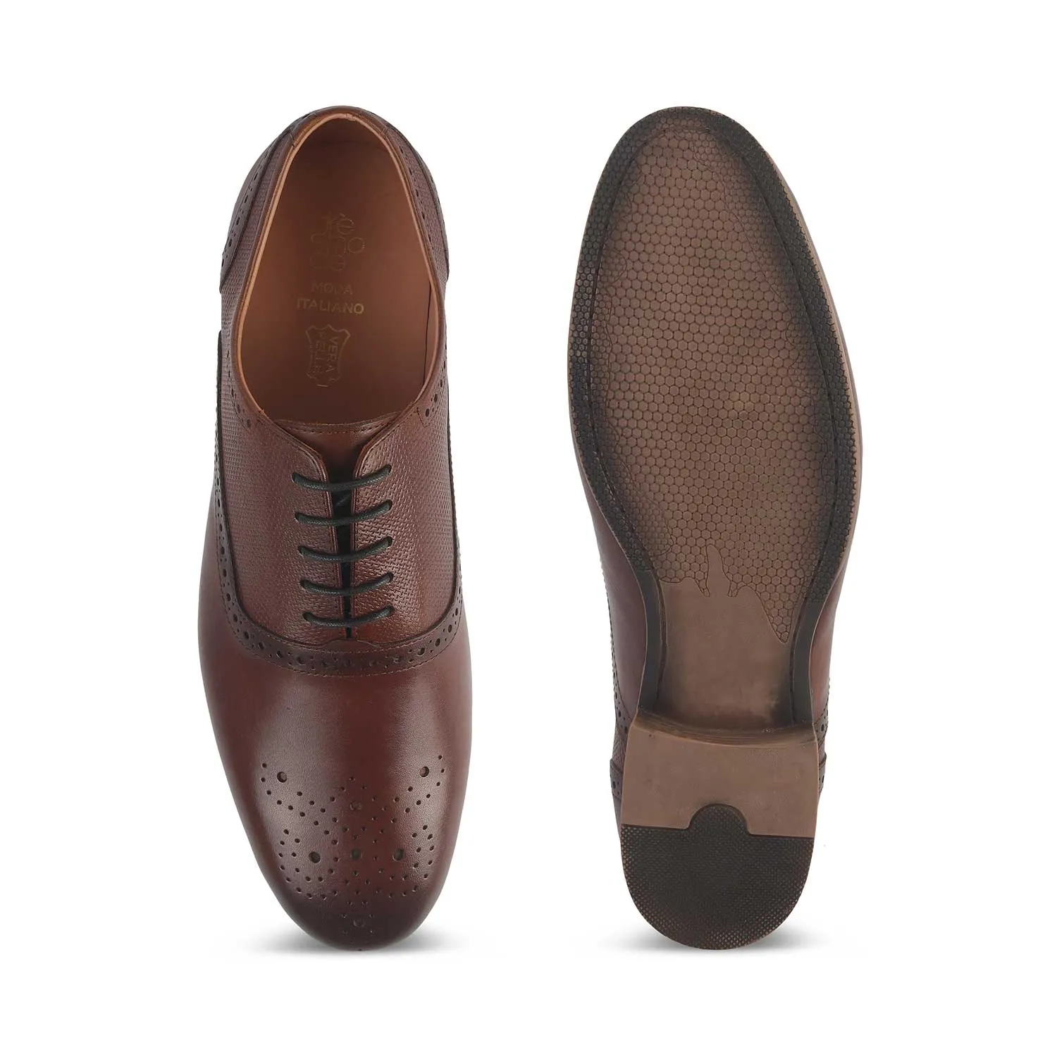 Tresmode Balsa Tan Men's Leather Lace Ups