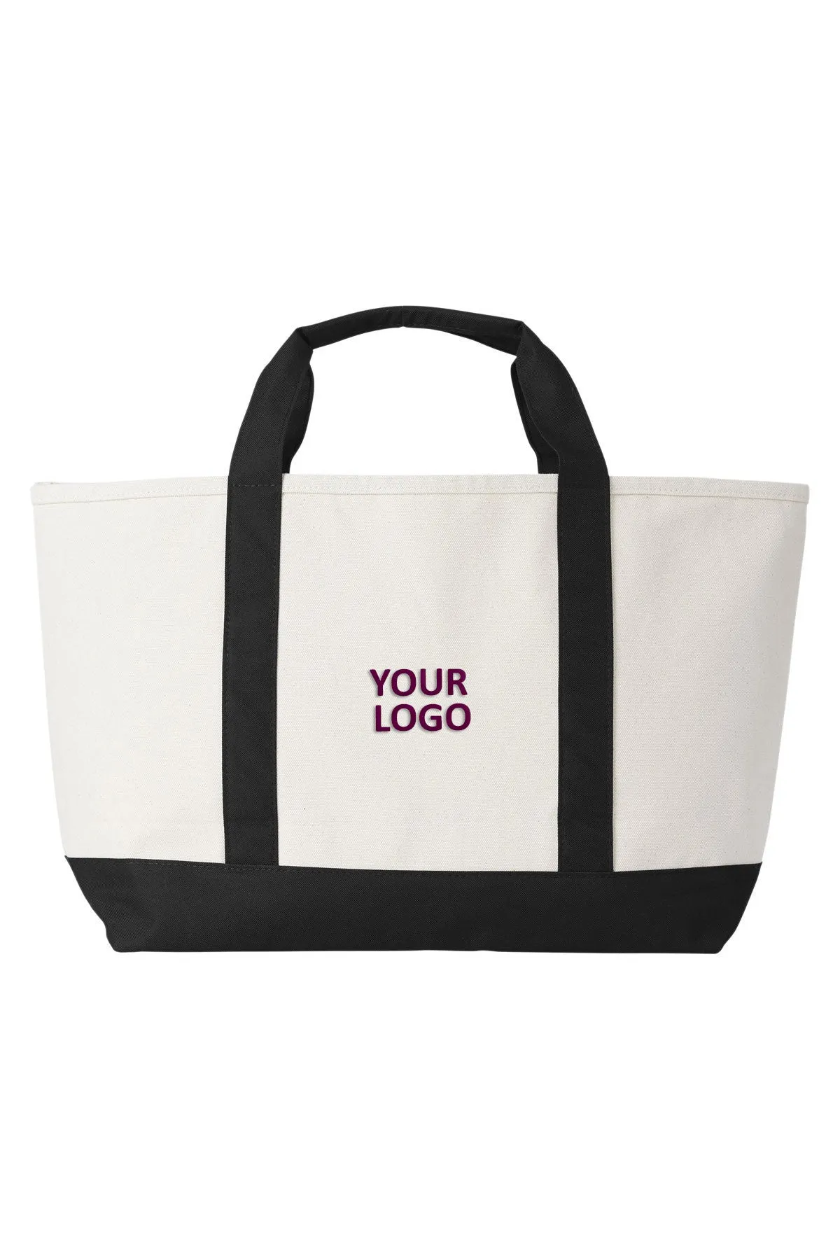 Vineyard Vines Custom Canvas Captain Tote, Natural/Jet Black
