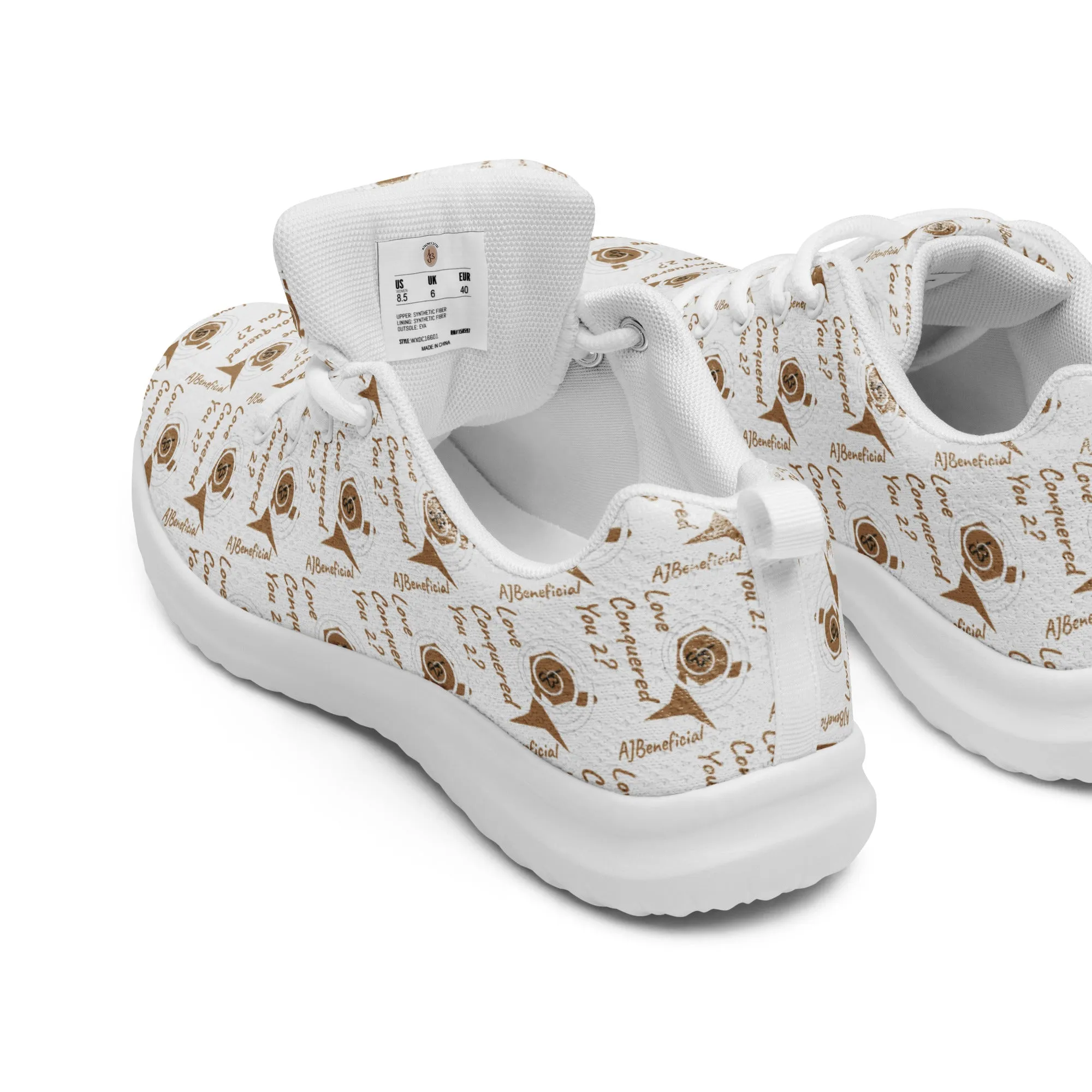 White AJBENEFICIAL Whirl Men’s athletic shoes