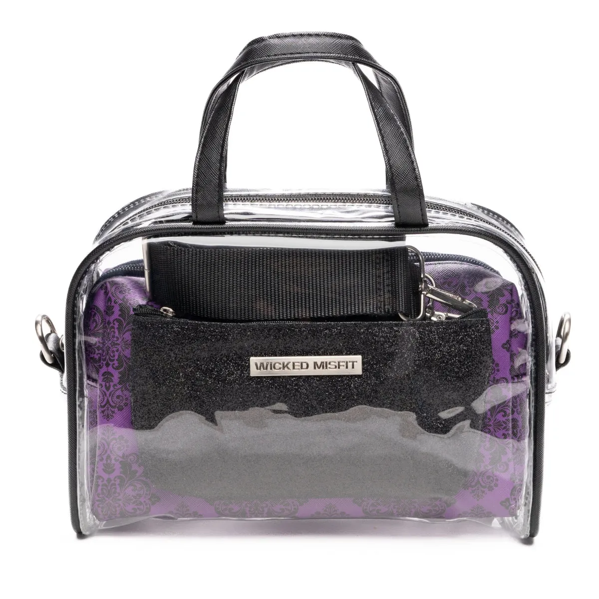 Wicked Misfit Portable Travel Makeup Bags, Pouch, Crossbody Combo