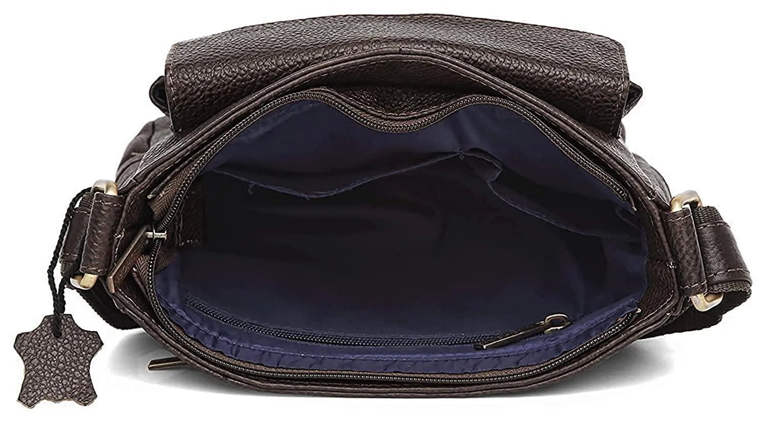 WILDHORN Leather Sling Messenger Bag for Men. DIMENTION : L-8 inch W-3 inch H-9 inch