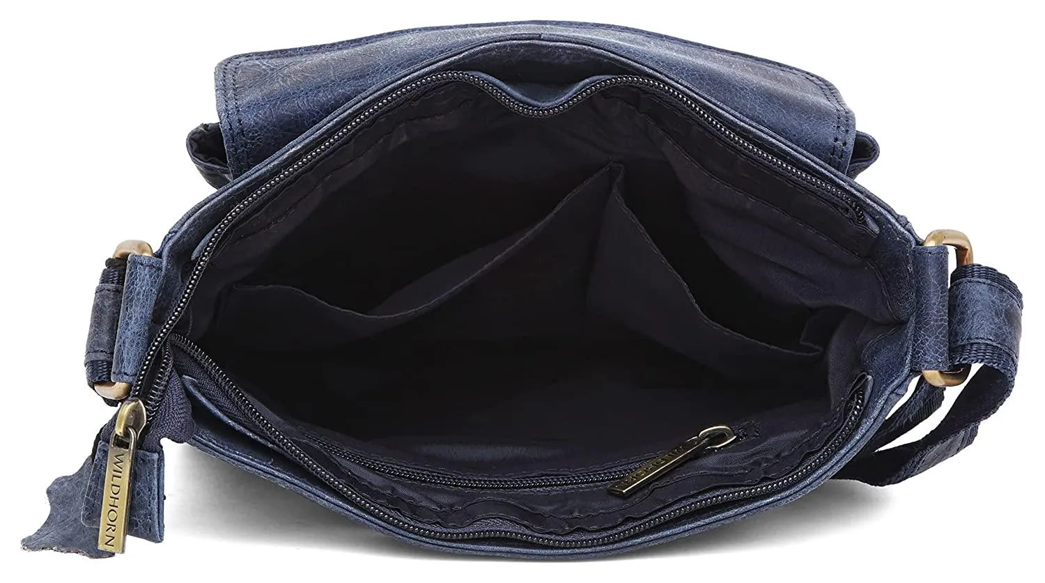 WILDHORN Leather Sling Messenger Bag for Men. DIMENTION : L-8 inch W-3 inch H-9 inch