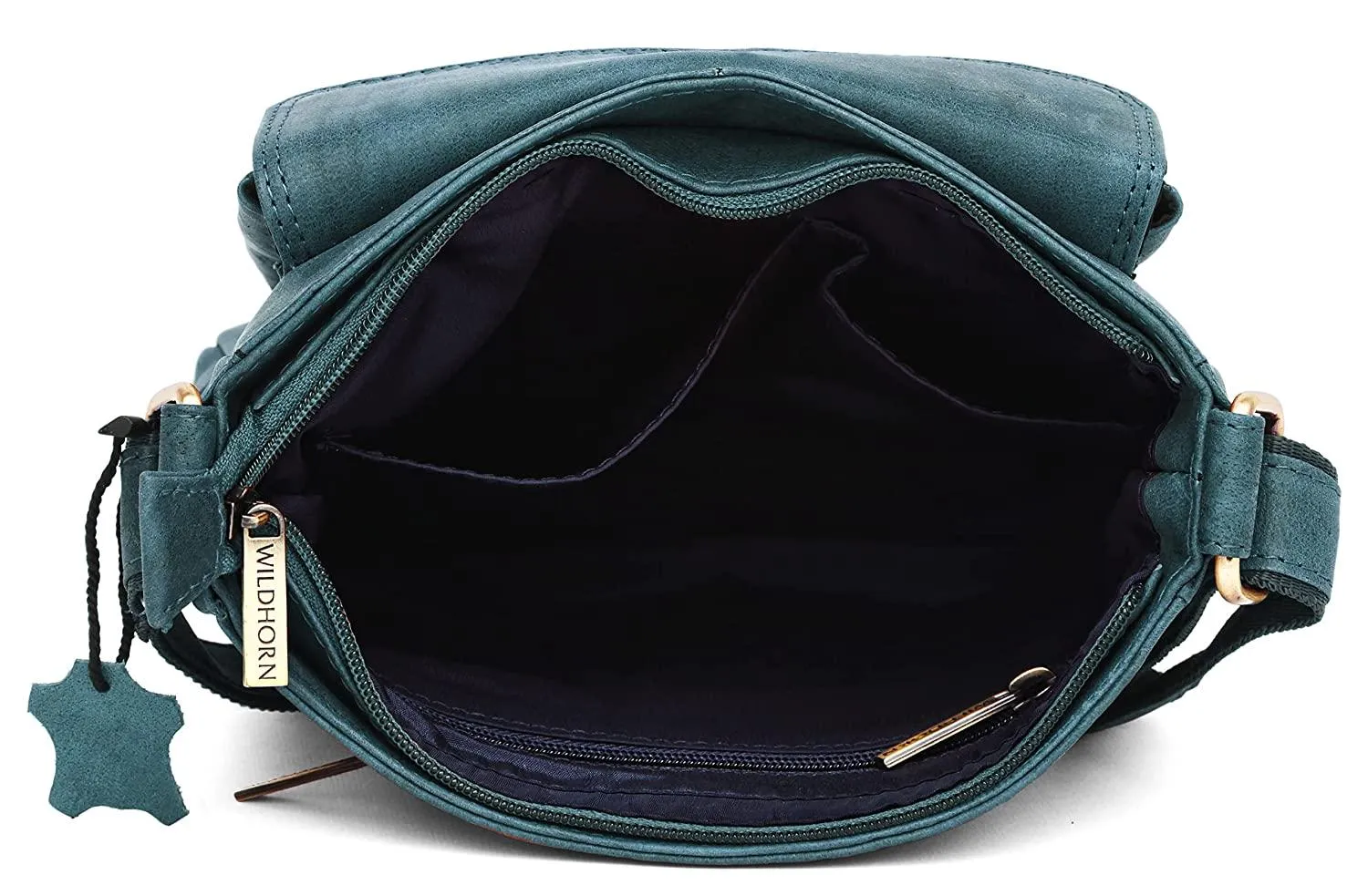 WILDHORN Leather Sling Messenger Bag for Men. DIMENTION : L-8 inch W-3 inch H-9 inch