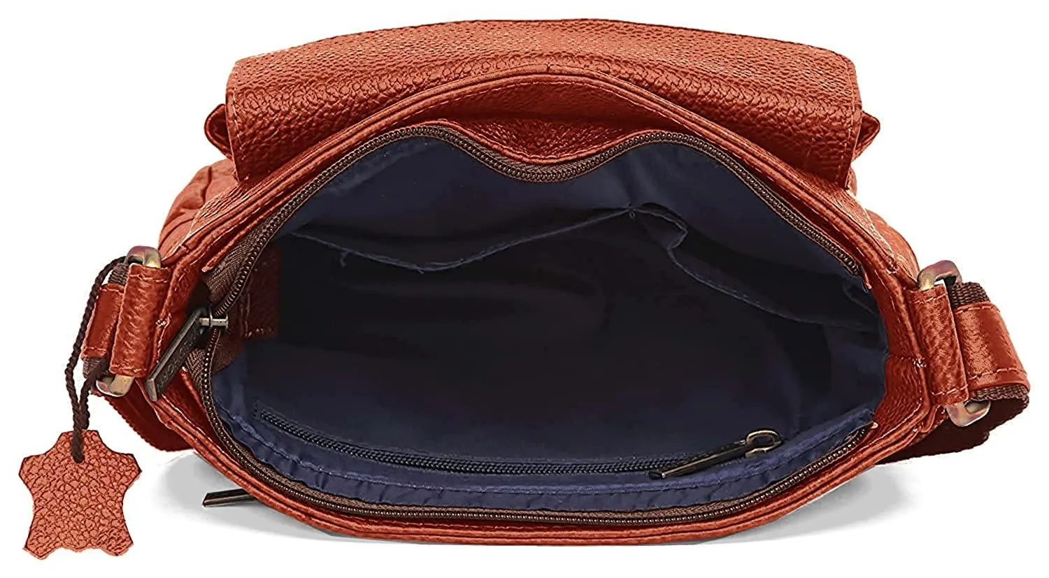 WILDHORN Leather Sling Messenger Bag for Men. DIMENTION : L-8 inch W-3 inch H-9 inch
