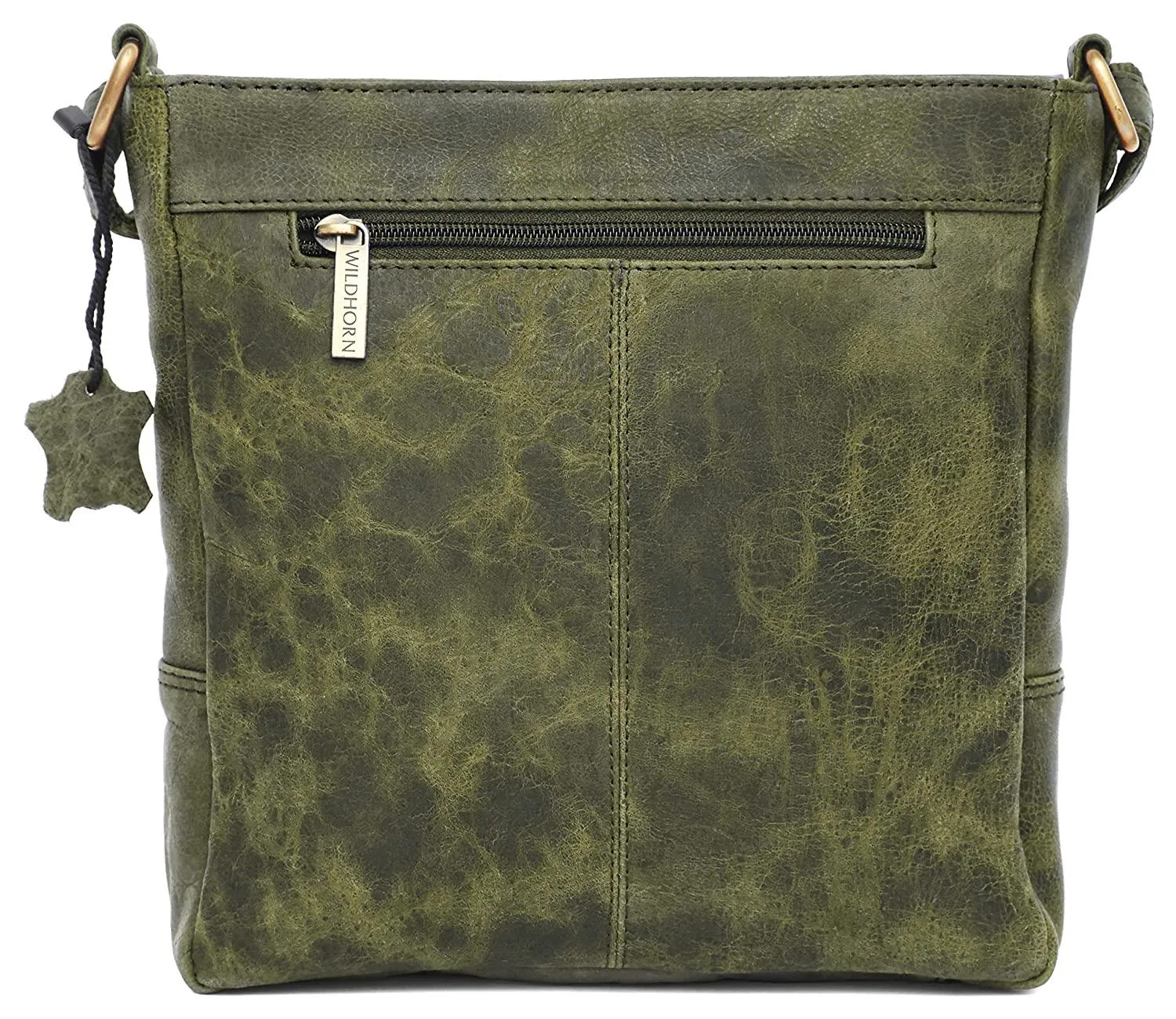 WILDHORN Leather Sling Messenger Bag for Men. DIMENTION : L-8 inch W-3 inch H-9 inch