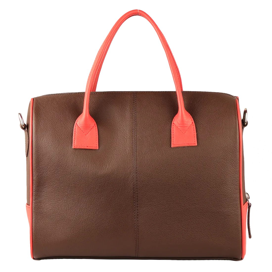 Women's Handcrafted Mumbai Print Weekender Bag (Brown)