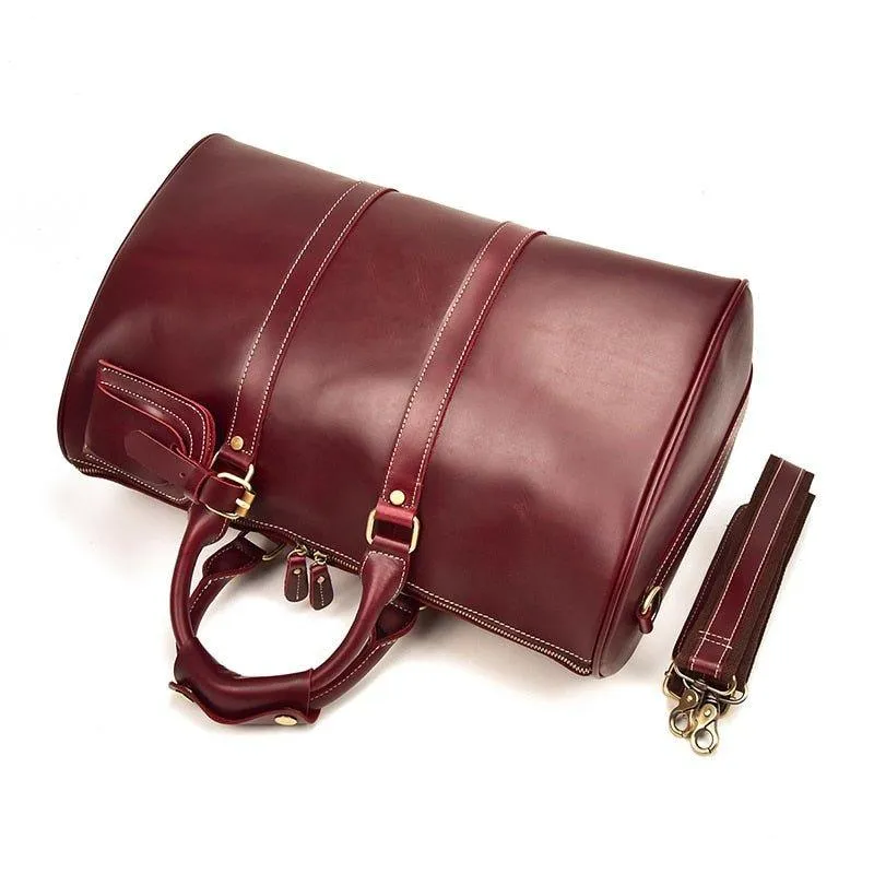 Woosir Crazy Horse Genuine Leather Vintage Duffel Bag