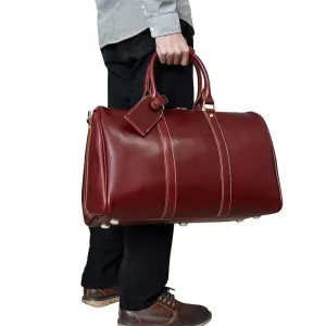 Woosir Crazy Horse Genuine Leather Vintage Duffel Bag